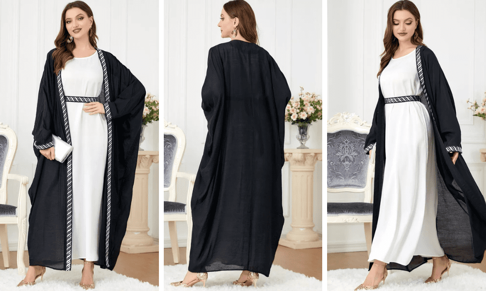 Caftan marocain blanc simple